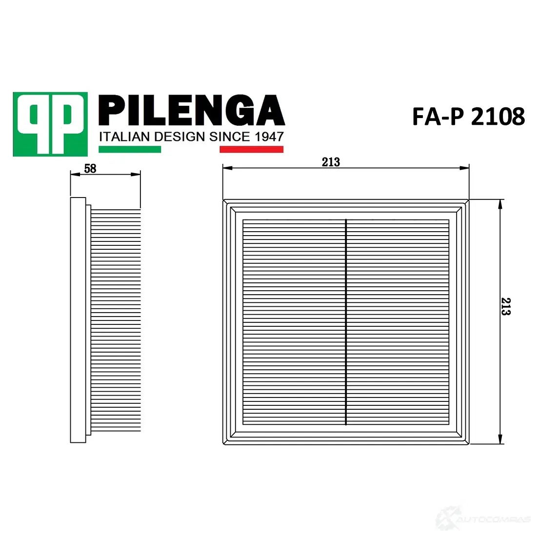 Pilenga FAP2108 — Фильтр воздушный