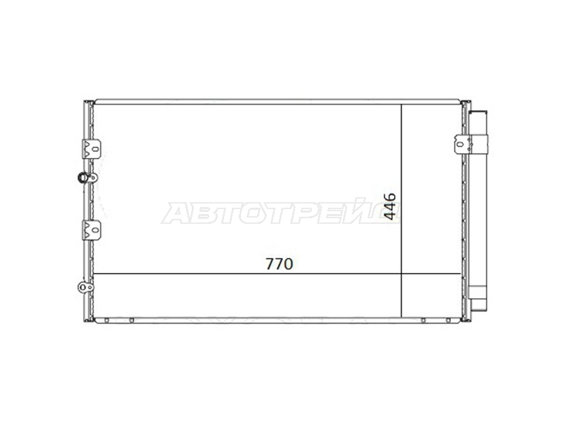 Радиатор кондиционера Toyota Estima 00-05 / Previa 00-07