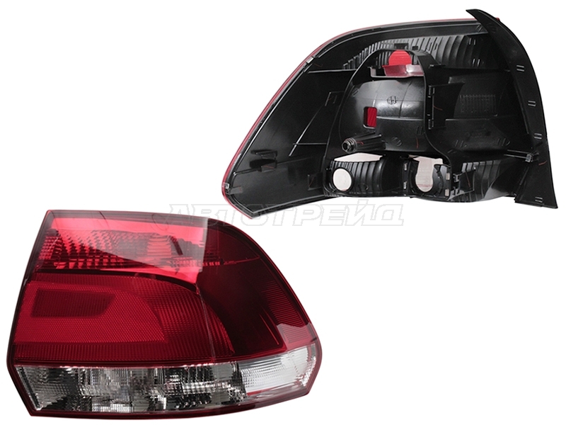 Фонарь задний Volkswagen Polo 09-15 (Справа / 4D SED)