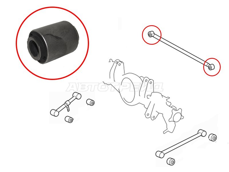 Сайлентблок рычага Toyota Land Cruiser (J200) 07-21 / Lexus LX 07-23