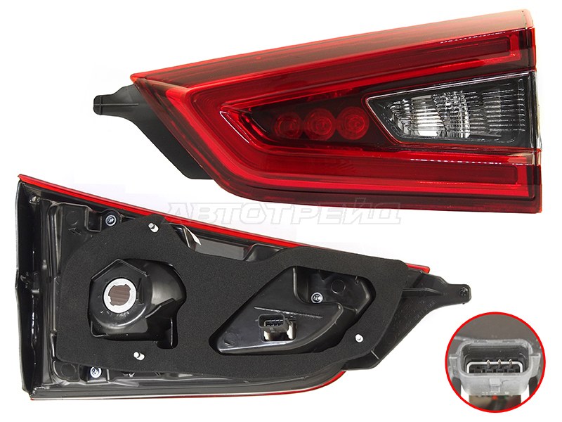 Фонарь в крышку багажника Nissan Qashqai 17-22 (Справа / LED)