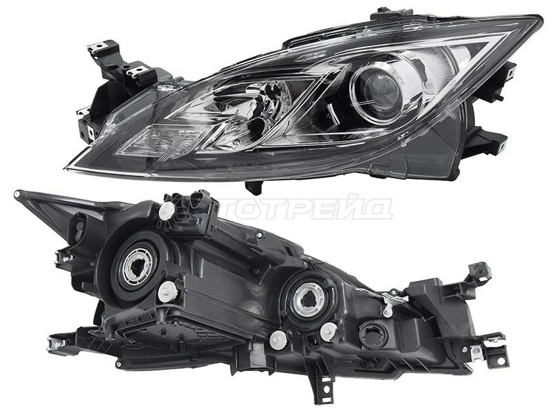 Фара Mazda 6 10-12 (Слева / Галоген / С электрокорректором)