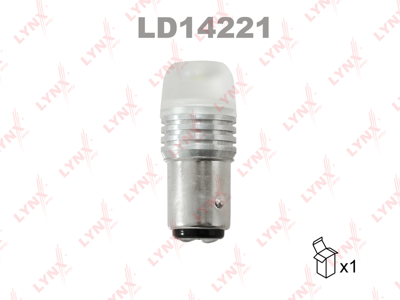 Лампа светодиодная LED P21/5W S25 12V BAY15d SMDx1 12000K