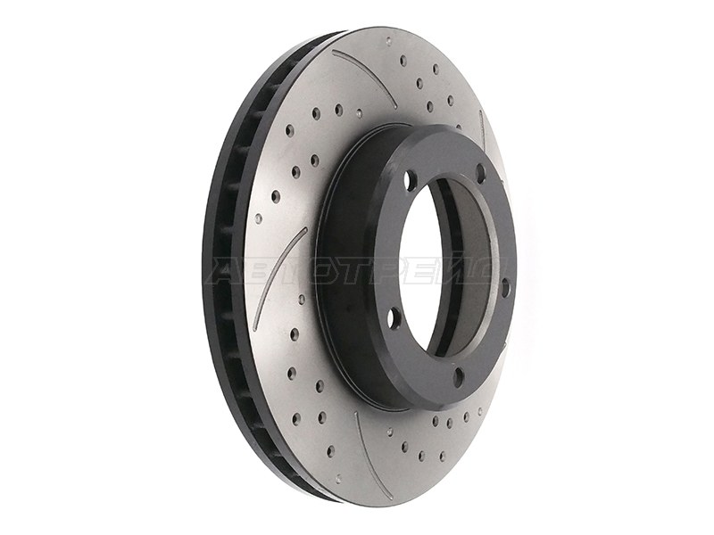 Диски тормозные комплект Toyota Land Cruiser (J100) 98-07 / Lexus LX 02-07 (Спереди / Перфорированный)