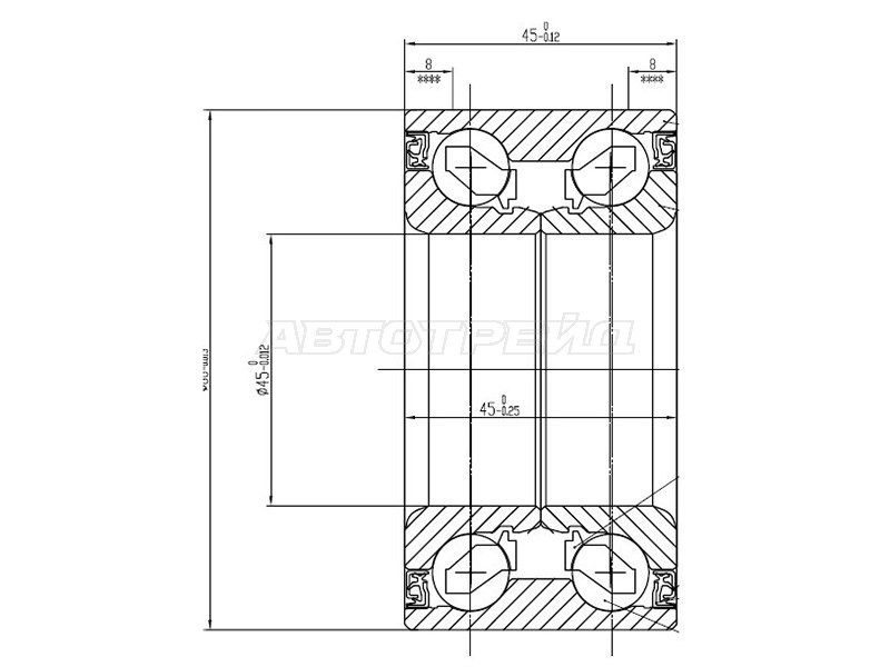 Подшипник передней ступицы Lexus RX 08-15 / Toyota Highlander 07-20