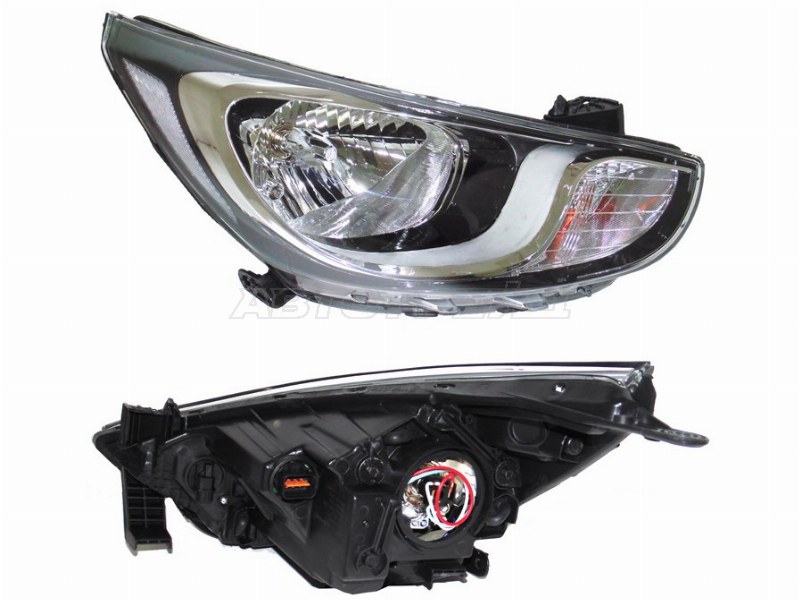 Фара Hyundai Solaris 10-14 / Accent 11-17 (Справа / С электрокорректором)