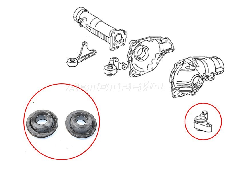 Сайлентблок редуктора Toyota Land Cruiser (J200) 07-21 / Lexus LX 07-23