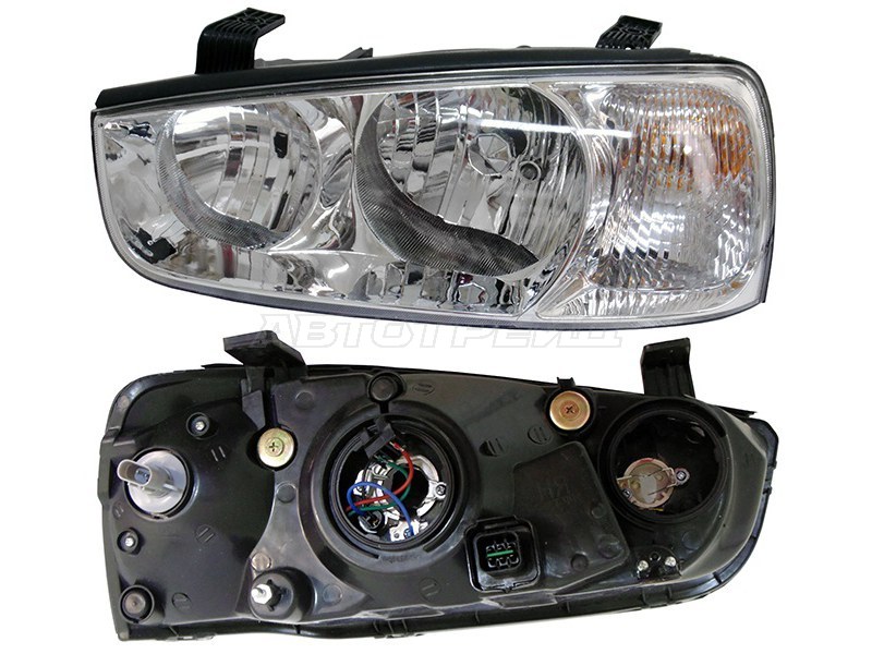 Фара Hyundai Elantra 00-03 / Avante 00-03 (Слева / Ручная регулировка)