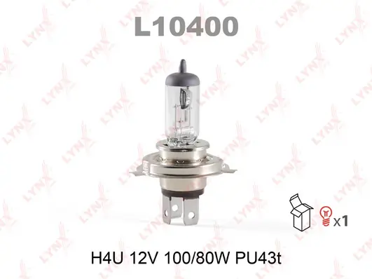 Лампа H4U 12V 100/80W PU43T