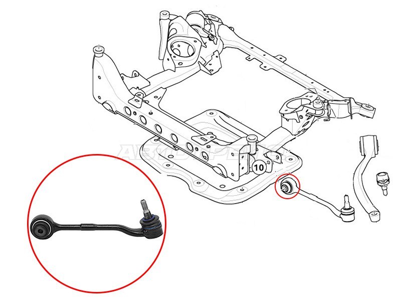 Сайлентблок рычага BMW 3-Series 05-14 / X1 09-15