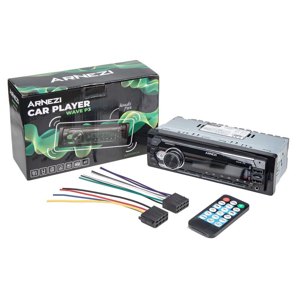 Автомагнитола Wave P3 4х25Вт (Bluetooth, FM, AUX, USB, TF, Remote) /