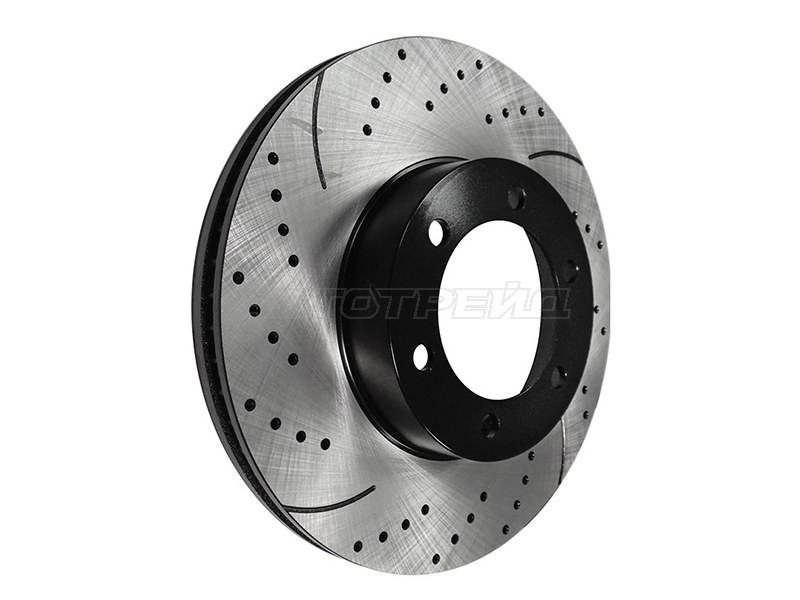 Диски тормозные комплект Toyota Land Cruiser Prado (J120) 02-09 / Lexus GX 02-09 (Спереди / Перфорированный)