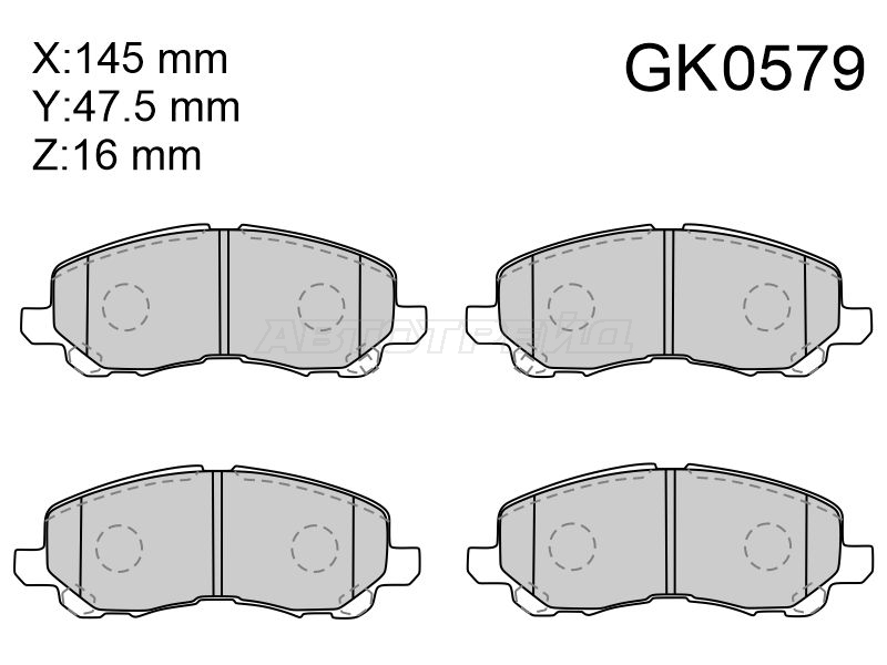 CKM-11 Колодки тормозные дисковые · перед