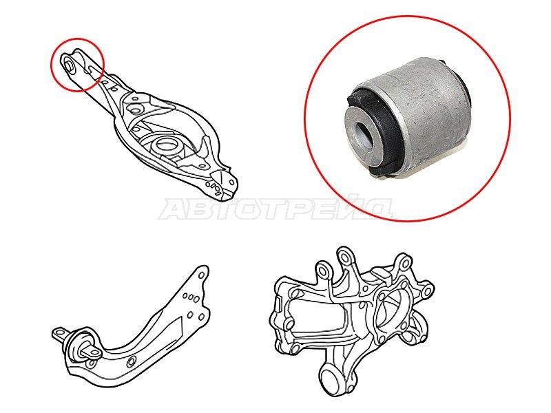 Сайлентблок рычага Mazda 3 13-19 / 6 12-