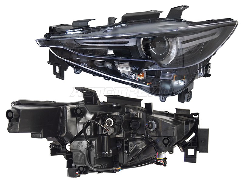 Фара Mazda CX-5 16-21 (Слева / LED / С электрокорректором / имитация AFS)