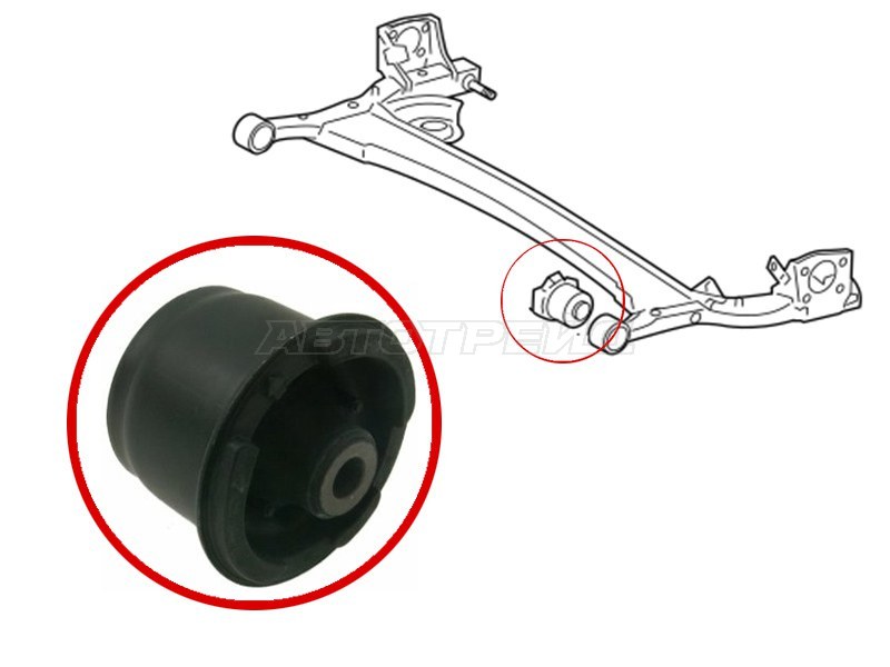Сайлентблок балки Toyota Ractis 05-10 / Vitz 05-10