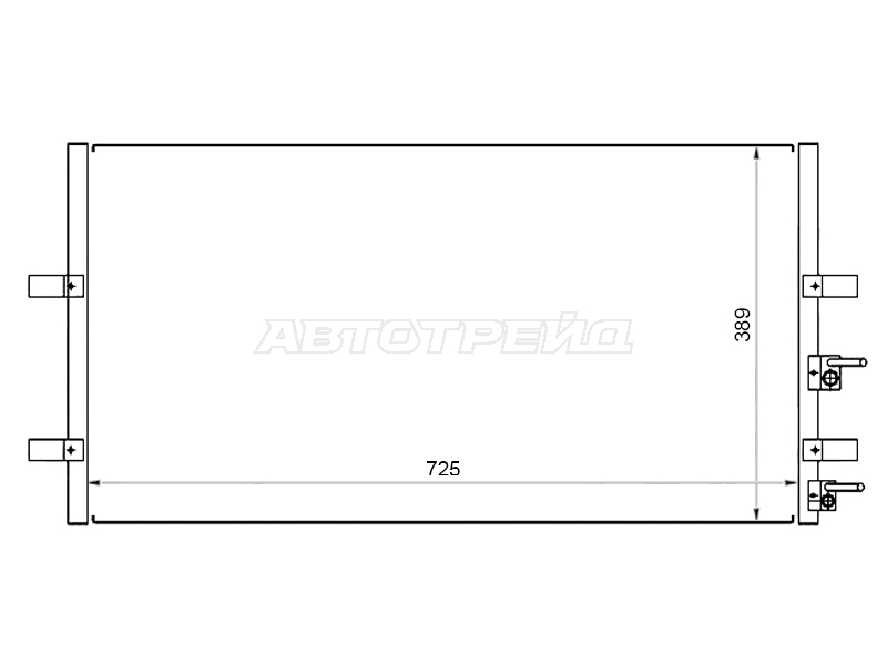 Радиатор кондиционера Ford Transit 06-14 / Tourneo Connect 02-13