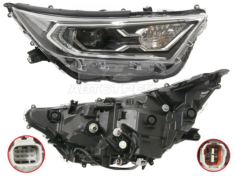 Фара Toyota RAV4 (XA50) 18- (Справа / LED / С электрокорректором / для установки без блока розжига)