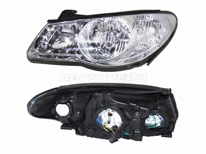 Фара Hyundai Elantra 06-12 / Avante 06-11 (Слева / Галоген / Ручная регулировка)
