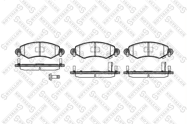 Колодки дисковые п. Suzuki Wagon R+ 00> · перед