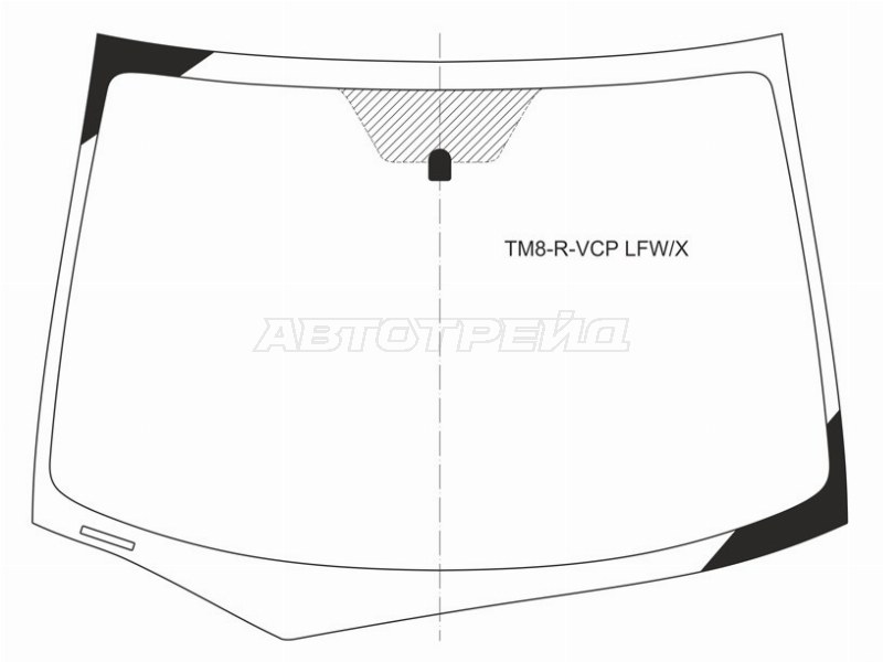 Стекло лобовое Honda Insight 08-14
