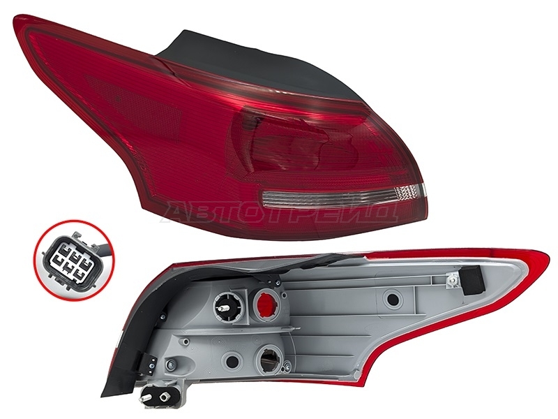Фонарь задний Ford Focus 14-19 (Слева / 4D SED)