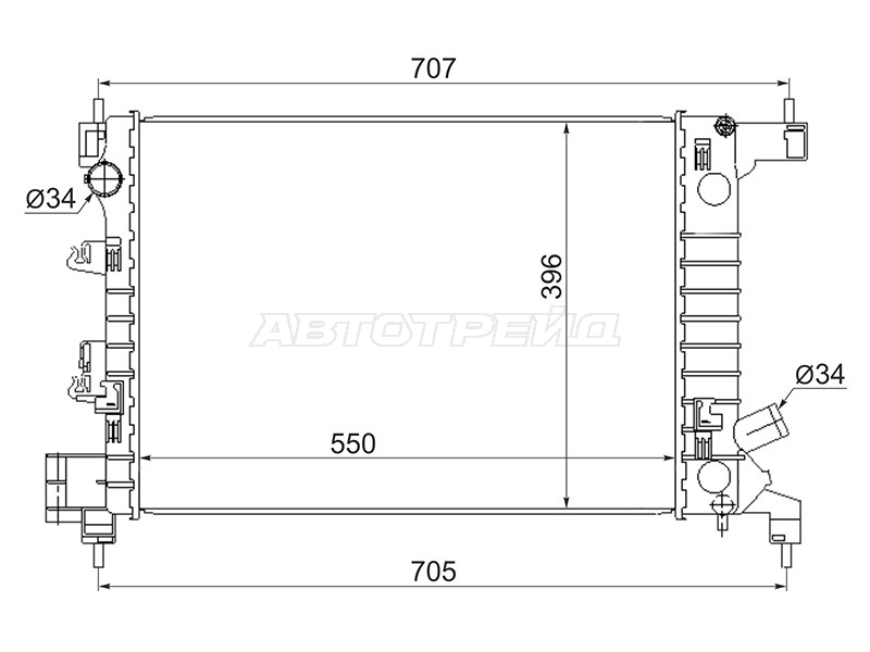 Радиатор Chevrolet Aveo 11-15 / Cobalt 13-