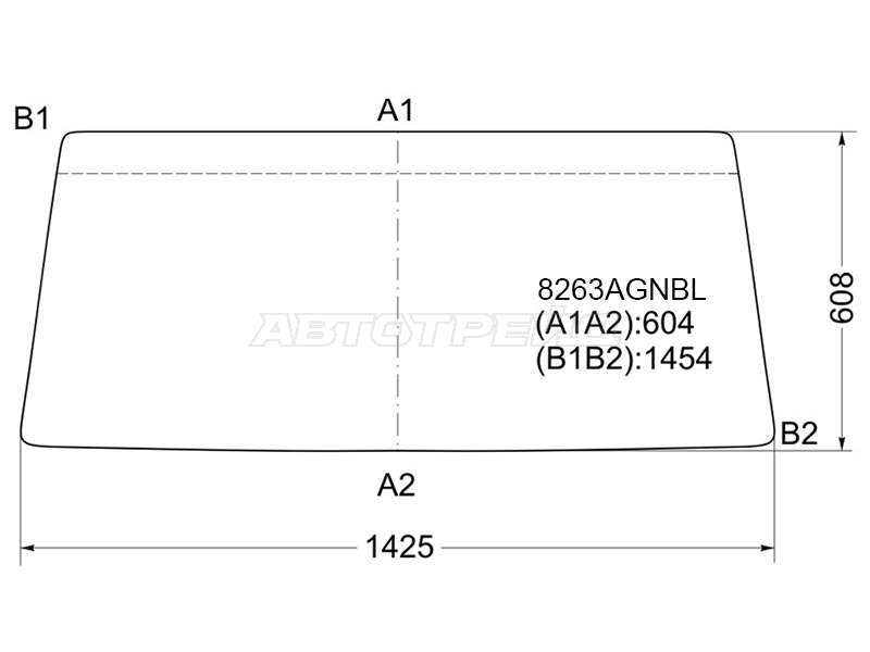 Стекло лобовое Toyota Land Cruiser 84-04 / Land Cruiser Prado (J70) 87-96