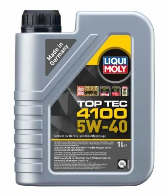 5W-40 Top Tec 4100, 1л (НС-синт.мотор.масло)