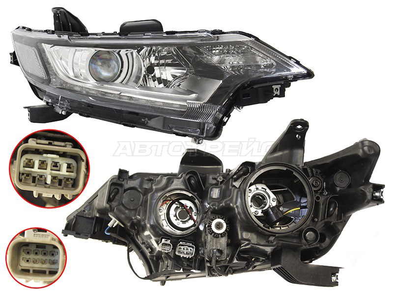 Фара Mitsubishi Outlander 14-22 (Справа / Галоген / С электрокорректором)