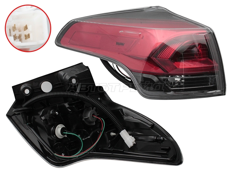 Фонарь задний Toyota RAV4 (XA40) 15-19 (Слева / LED)