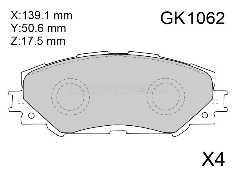 CKT-48 Колодки тормозные дисковые · перед