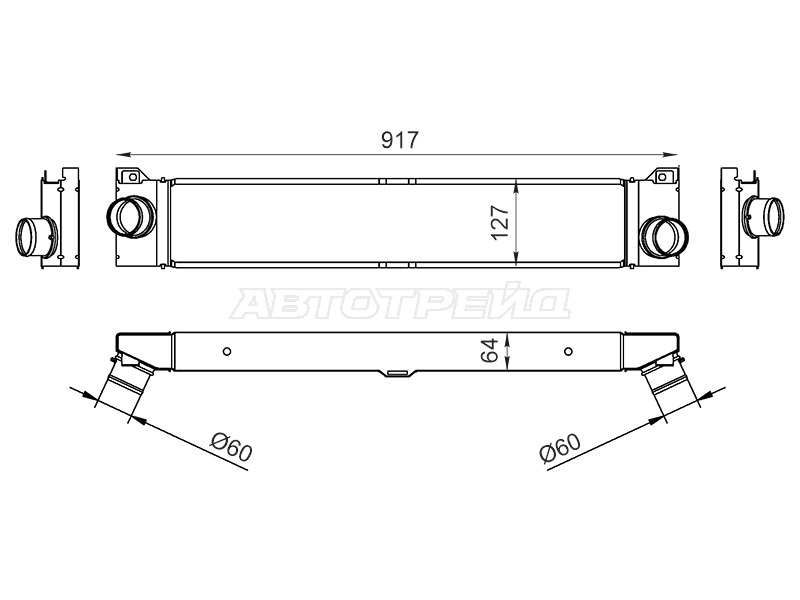Интеркулер Peugeot Boxer 06- / Citroen Jumper 06-