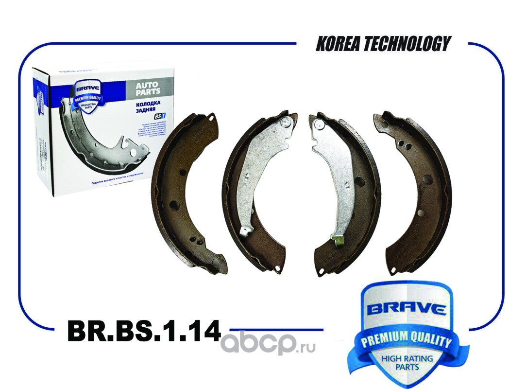 Brave BRBS114 — Колодка тормозная задняя