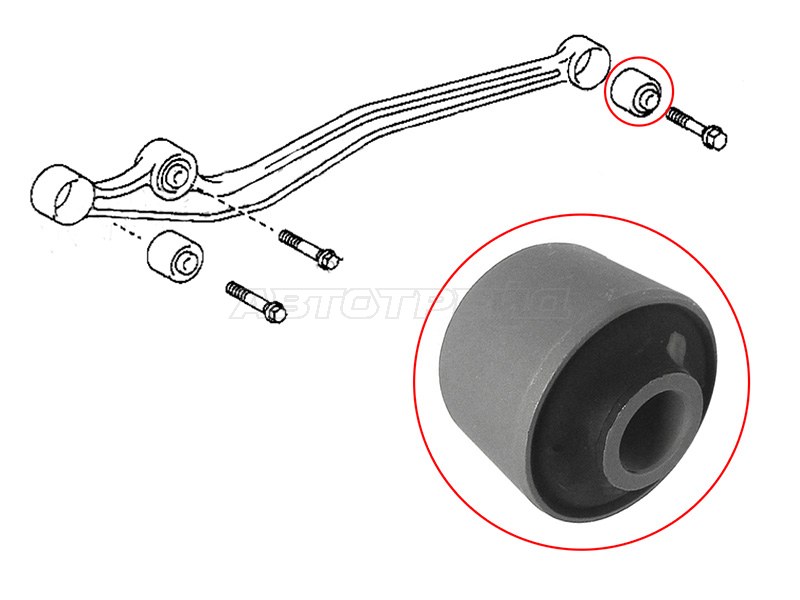 Сайлентблок рычага Toyota Land Cruiser 84-23 / Land Cruiser Prado (J70) 87-96
