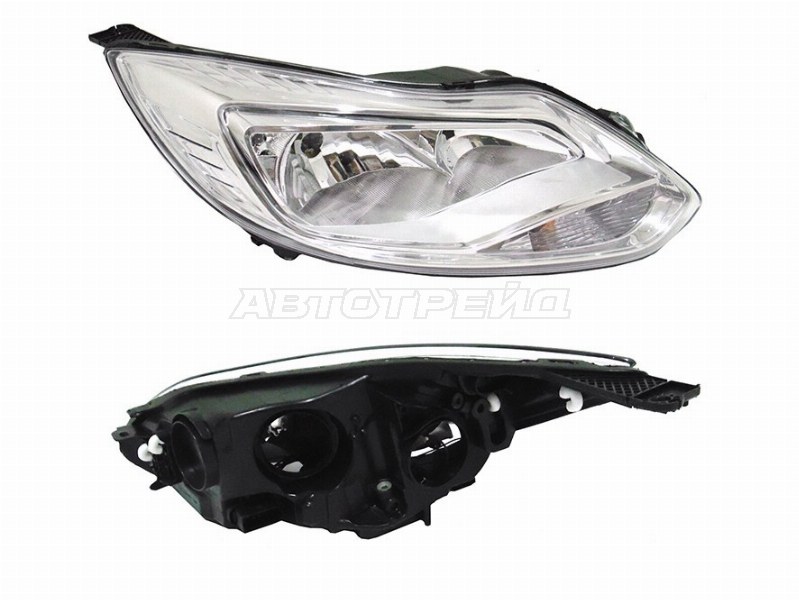 Фара Ford Focus 10-15 (Справа / Галоген / С электрокорректором)