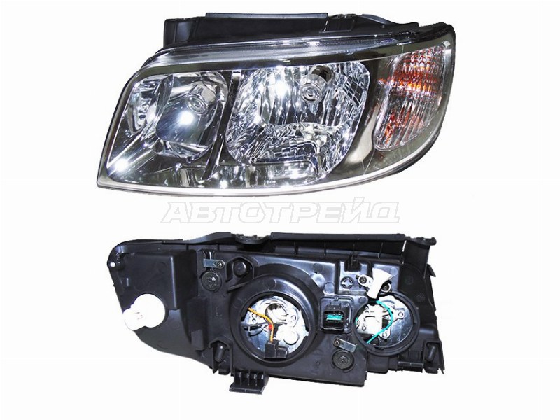 Фара Hyundai Matrix 05-08 (Слева / Галоген / Ручная регулировка)