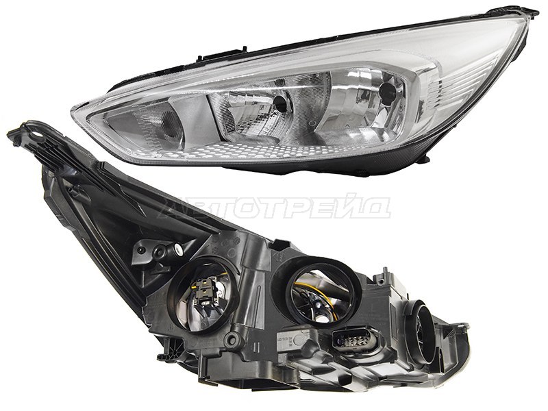Фара Ford Focus 14-19 (Слева / Галоген / С электрокорректором)