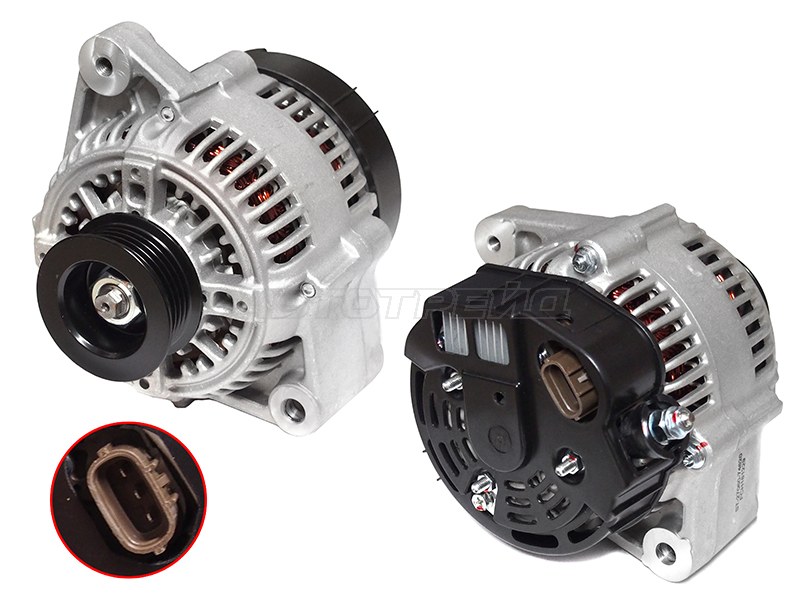 Генератор Toyota RAV4 (XA10) 94-00 / Corona 92-96 (3 / 4 / 5SFE 12V 80A)