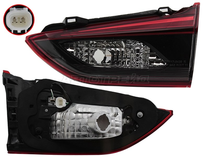 Фонарь в крышку багажника Mazda 6 15- / Atenza 15-18 (Справа / LED / 4D SED)