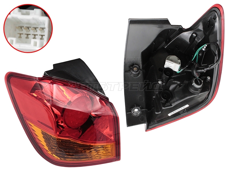 SAT ST-214-19X1L — Фонарь задний Mitsubishi ASX 10-20 (Слева)