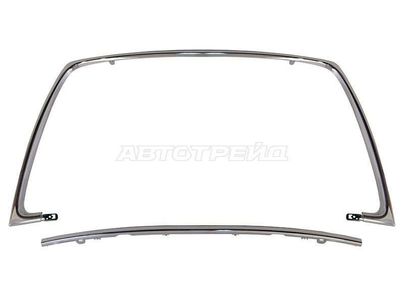 Молдинг бампера Mitsubishi Outlander 09-12 (Спереди)