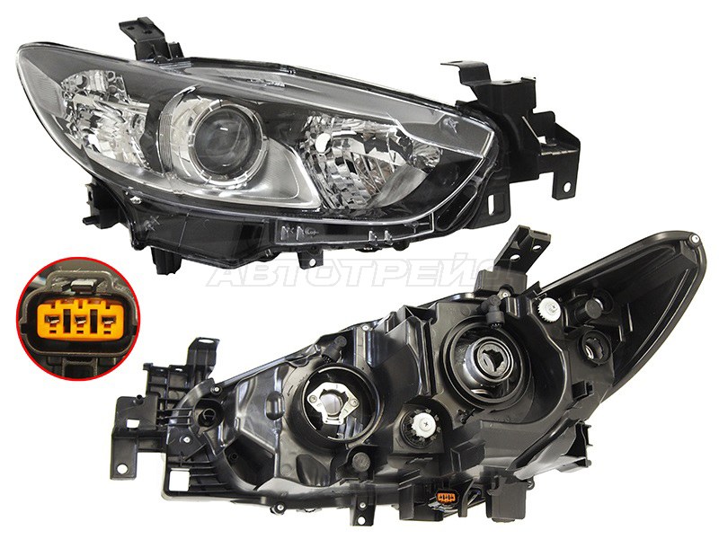 Фара Mazda 6 12-15 / Atenza 12-14 (Справа / Галоген / Универсальная регулировка)