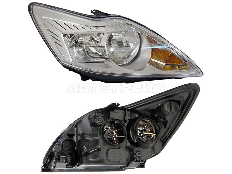 Фара Ford Focus 07-11 (Справа / Галоген / С электрокорректором)