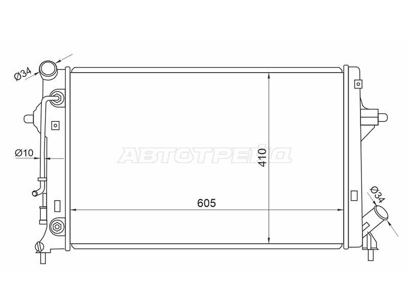 Радиатор Kia Seltos 19- / Soul 19-