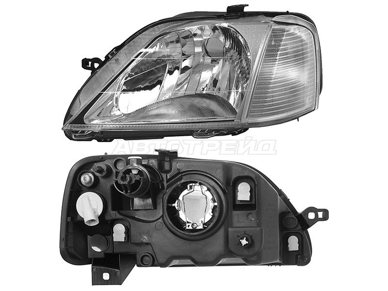 Фара Renault Logan 04-09 (Слева / Ручная регулировка)