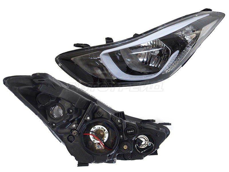 Фара Hyundai Elantra 13-16 (Слева / Галоген / под электрокорректор)