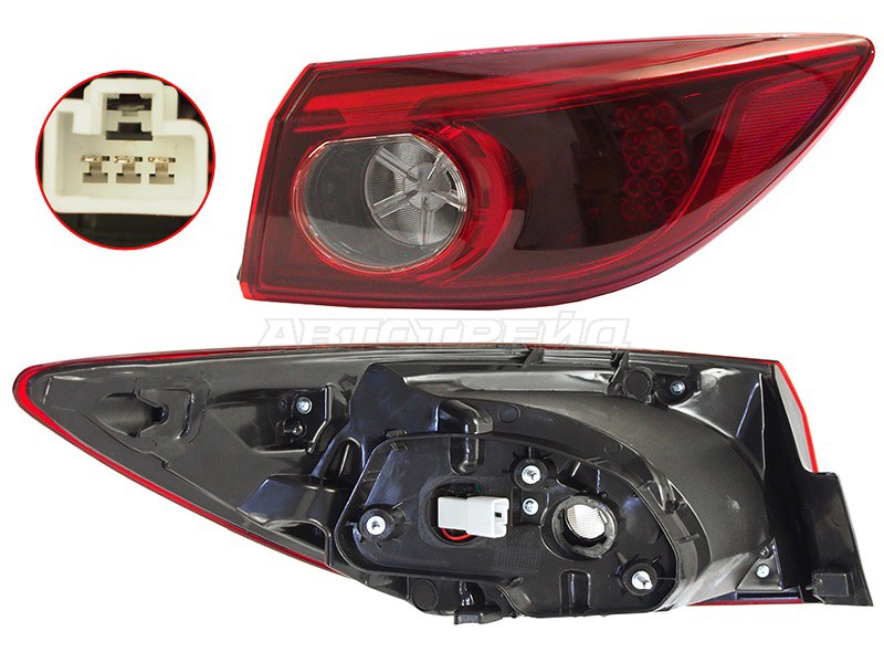 Фонарь задний Mazda 3 13-19 / Axela 13-19 (Справа / 4D SED)