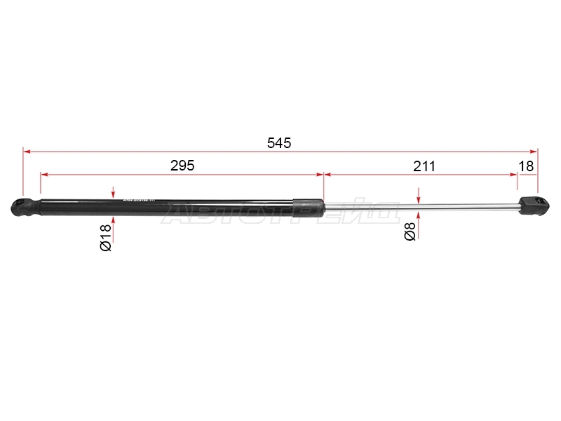 Амортизатор крышки багажника Kia Sportage 15-22 (Справа=Слева)