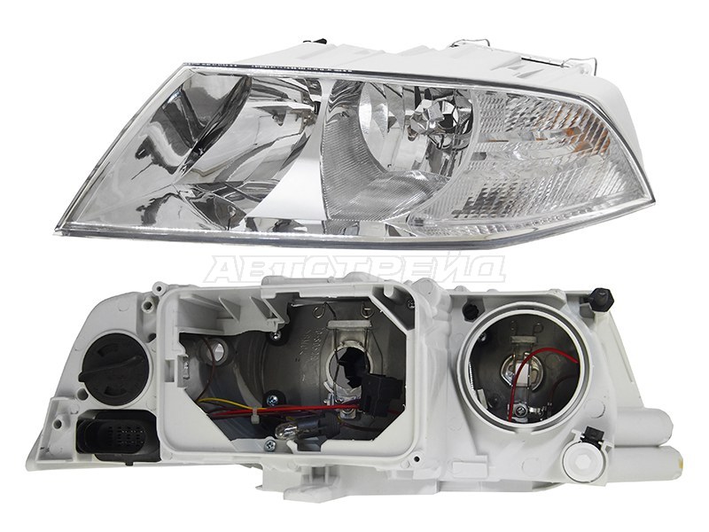 Фара Skoda Octavia 04-09 (Слева / Галоген / Ручная регулировка)